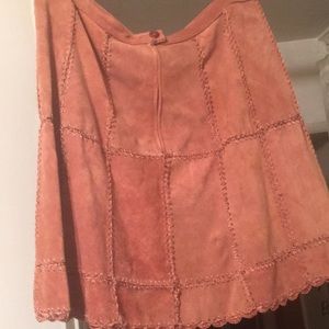 Free People Leather Skirt.